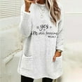 thumbnail image 1 of DPTALR Blouse de Noël pour Femmes Col Rond et Hiver Ample Imprimé Poche Chaude Manches Longues, 1 of 4