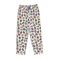 thumbnail image 6 of Uemuo Colorful Numbers Pattern Women's Wide Leg Palazzo Lounge Pants with Pockets Light Weight Loose Comfy Casual Pajama Pants-X-Large, 6 of 9