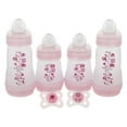 thumbnail image 2 of MAM Feed & Soothe Bottle & Pacifier Gift Set, Girl, 0+ Months, 6-Count, 2 of 4