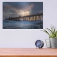 thumbnail image 4 of Luxe Metal Art 'Sunset Through Oceanside Pier' by Chris Moyer, Metal Wall Art, 16"x12", 4 of 9