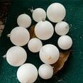 thumbnail image 5 of 6PCS White Ornaments Balls for Christmas Tree Shatterproof Decorations, Snowballs, 5 of 5