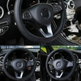 thumbnail image 3 of Non Slip Micro Fiber Leather Steering Wheel Protector Steering Wheel Cover Q8X4, 3 of 8