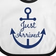 thumbnail image 4 of Inktastic Just Arrived Nautical Anchor Boys or Girls Baby Bib, 4 of 4