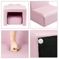 thumbnail image 4 of Veryke 2 Piece Princess Kids Table Set, Multi-Functional Children Sofa and Table Set - Pink, 4 of 10