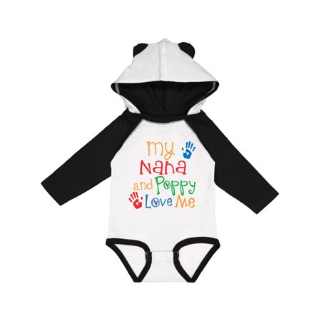 

Inktastic Nana and Poppy Love Me Gift Baby Boy or Baby Girl Long Sleeve Bodysuit