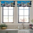 thumbnail image 4 of LALILO Kitchen Curtain Valance Usa With Earth Space With Rod Pocket Window Curtain 52"x 18" Set of 2, 4 of 7