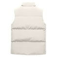 thumbnail image 3 of BVnarty Men's Winter Puffer Vest Warm Sleeveless Jacket Padded Vest Outdoor Warm Vest Khaki XXXXL, 3 of 7