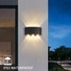 thumbnail image 2 of Luz LED de pared para dormitorio de 6 W, con brillo cálido de 3000 K, resistente al agua IP65, ideal para pasillos, escaleras, hoteles y bares, accesorio decorativo negro, 2 of 5