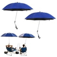 thumbnail image 2 of Lanzxjv 2 Pcs 48 Inch Beach Umbrella with Clamp, 360-degree Adjustable, UPF50+ Large Umbrella for Beach Chair, Patio Chair, Wheelchair, Camping Chair, Golf Carts, 2 of 7