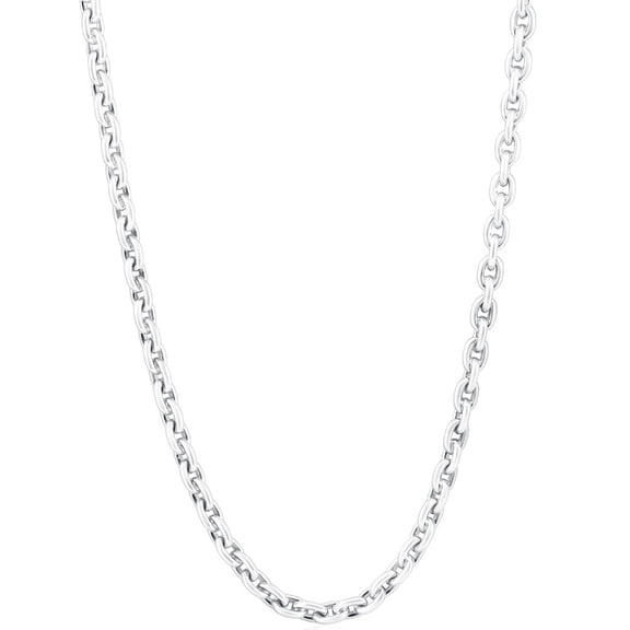 Pompeii Men's 14k Gold (49gram) or Platinum (92gram) 5.5mm Link Chain Necklace 20" (,)