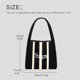 thumbnail image 4 of Bolsos de lona informales para mujer, bolsos y carteras de diseñador de lujo, novedad de 2023, bolso de hombro con letras decoradas a rayas de estilo preppy, 4 of 5