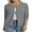 Grey Heather, variant on Women’s 100% Cotton Lightweight Button-Front Cardigan Sweater,crew neck Long Sleeve Knit