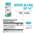 thumbnail image 2 of Solaray Nerve Blend SP-14 | Homeopathic Nutrients | Healthy Relaxation, Calming & Sleep Support | 50 Serv | 100 VegCaps, 2 of 6