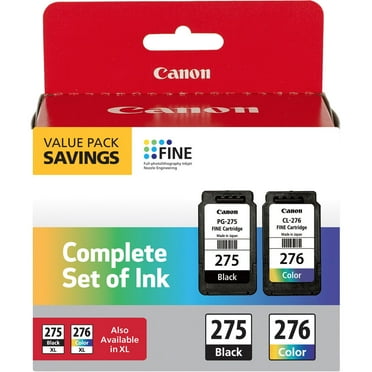 Canon PG-275/CL-276 Complete Set of Ink Cartridge, Black and Color