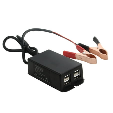 

BINYOU USB Interface Power Adapter Charging Station DC Power Adapter with Battery Clip