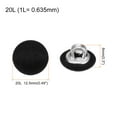 thumbnail image 2 of Uxcell 10pcs Fabric Cloth Covered Button 12.5mm Metal Round Sewing Buttons for Suits Dress Blouses, Black, 2 of 6