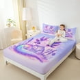 thumbnail image 4 of Manfei Cute Salamander Bed Sheets,Purple Lavender King Sheets,Pink Lovely Axolotl Sheet Set For Girl Kids,Super Cozy Room Decor,4-Piece, 4 of 7