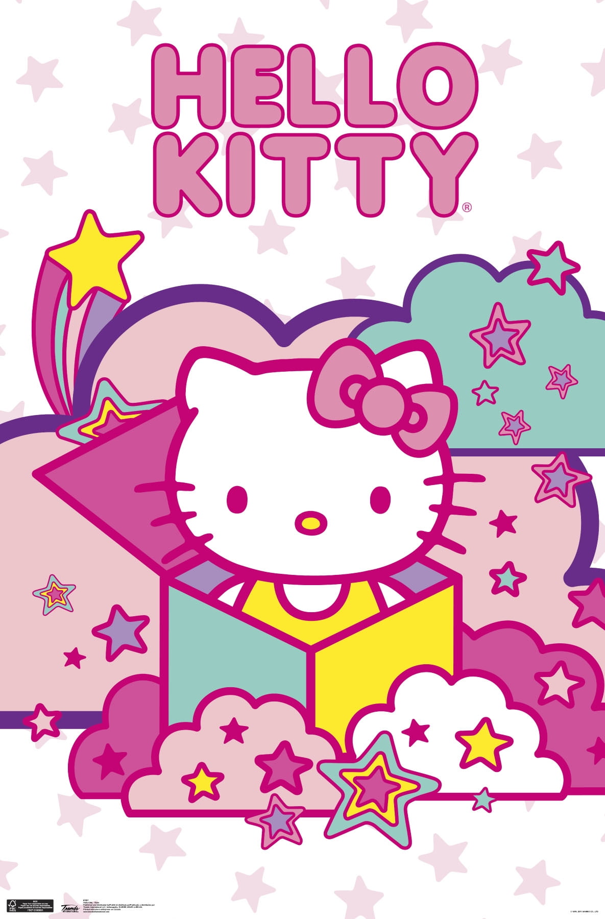 Hello Kitty Stars Poster and Poster Mount Bundle