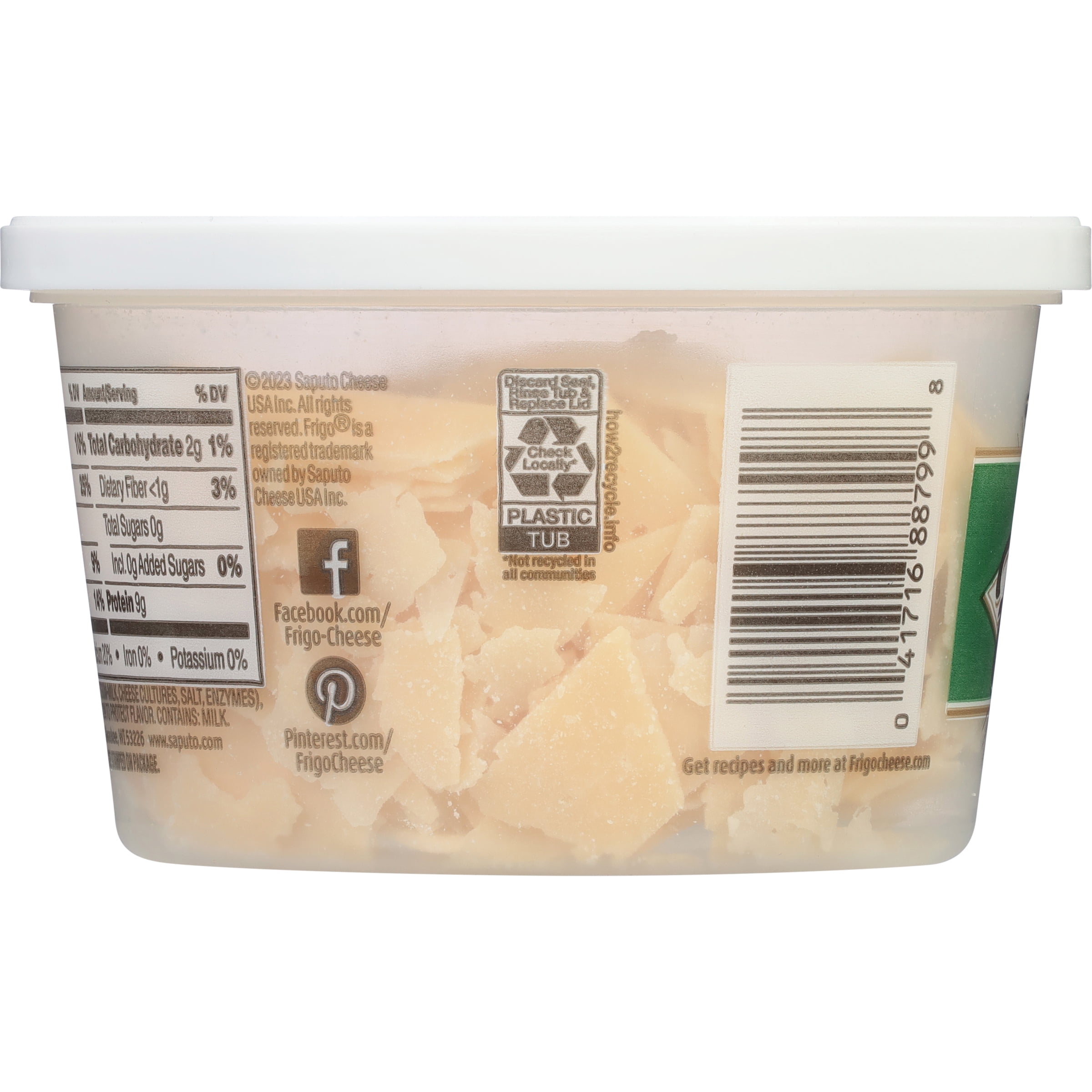 Frigo Shaved Parmesan Cheese, 5 oz Refrigerated Plastic Cup