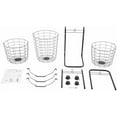 thumbnail image 5 of Laundry Basket on Wheels, 3 Tier Large Laundry Hampers, Rolling Stackable Storage Laundry Cart with Removable Wire Organizer Baskets Clothing Sorting Laundry Baskets, 5 of 7