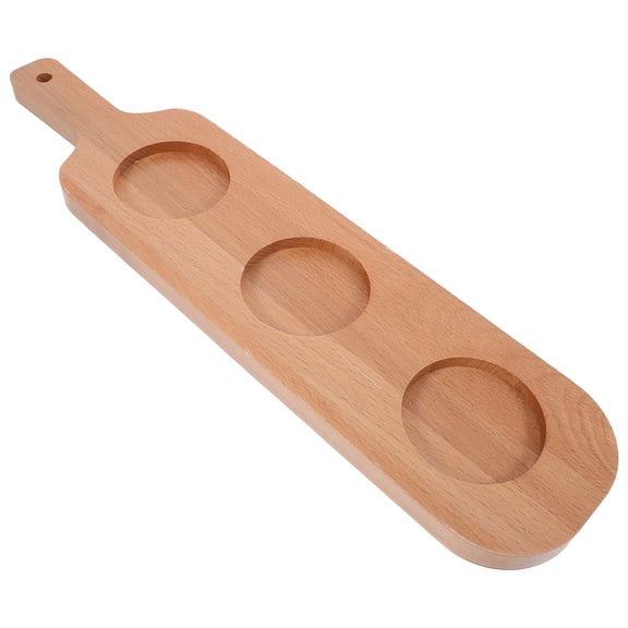 EXHUMKY Wine Tray Wooden Rustic Aesthetic for Bartenders in Bars 1Set 16.51X3.93X0.59In