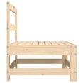thumbnail image 3 of vidaXL Garden Middle Sofas 2 pcs Solid Wood Pine, 3 of 5
