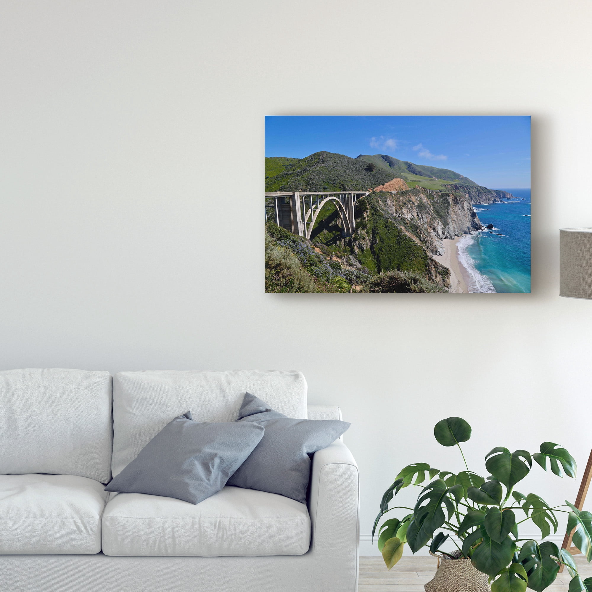 Trademark Fine Art 'Bixby Bridge' Canvas Art by American School
