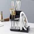 thumbnail image 2 of Kitchen Utensils Knife Storage Holder,Knife Block Utensil Holder Countertop Knife Block Holder Knife Block Utensil Holder Streamlined Design, 2 of 8