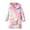 Pink, variant on Fesfesfes Girl's Cute Fuzzy Hoodies Fleece Floral Long Sleeve Casual Sweatshirt Dress Fall Winter Pullover
