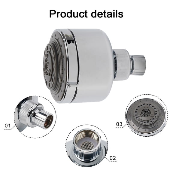 Adjustable Multifunction Shower Head for Water-saving and Pressurized Experience