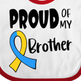 thumbnail image 4 of Inktastic Proud of my Brother Down Syndrome Awareness Boys or Girls Baby Bib, 4 of 4