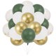 thumbnail image 1 of Globos de látex únicos para fiestas con cinta, globos de helio redondos de 10 pulgadas para decoración de bodas, graduaciones, aniversarios y cumpleaños, 20 piezas, 1 of 6