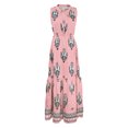thumbnail image 3 of Vedolay Spring Dresses Women's Cute Tie Back Ruffle Strap A Line Fit and Flare Flowy Short Dress,Pink S, 3 of 5