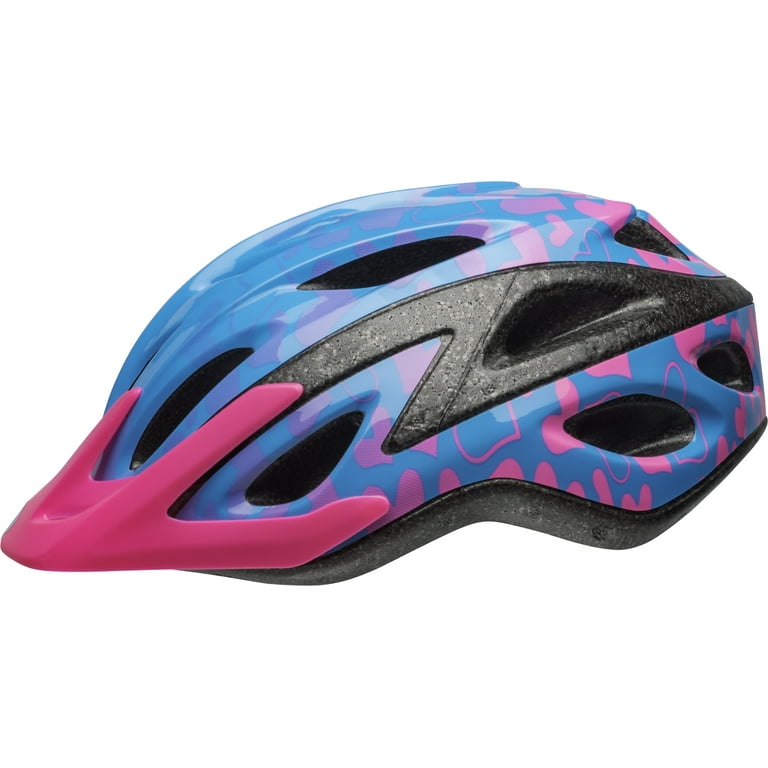 Bell Axle Bike Helmet Blue Pink Vivid Hearts Child 5 50 56cm