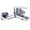 Chrome, variant on Bathtub Faucet Bathroom Shower Faucet ABS Plastics Handle Wall Mounted Dual Spout Hot Cold  Mixer Valve Nozzle Tap For Bathroom -Modern  Design