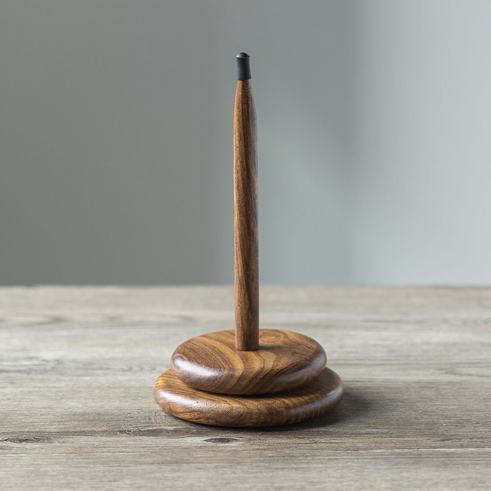 Knit Picks Spinning Wooden Yarn Ball Holder Yarn Spindle - Solid Acacia