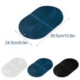thumbnail image 4 of CAROOTU Large Multifuctional Drying Mat Heat Insulation Holder Dish Cup Draining Pad Table Placemat Kitchen Supply Blue, 4 of 7
