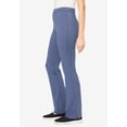 thumbnail image 3 of Woman Within Plus Size Tall Stretch-Cotton Knit Pull-On Bootcut Leggings, 3 of 6