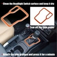 thumbnail image 4 of Unique Bargains Car Gear Shift Panel Trim Interior Cover for Jeep Wrangler JL JLU 2018-2022 for Jeep Gladiator Orange, 4 of 6