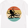 thumbnail image 4 of Inktastic Octopus Vintage Sunset Boys or Girls Long Sleeve Toddler T-Shirt, 4 of 5