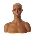 thumbnail image 3 of Soporte para peluca con cabeza de maniquí, soporte multifuncional para exhibición de pelucas, para sombreros, aretes, accesorios de belleza, bufandas, 3 of 9