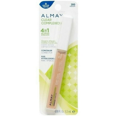 Almay Clear Complexion Oil-Free Concealer, Medium [300], 0.18 oz