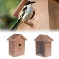 thumbnail image 6 of Prettyui DIY House Bird Box Wooden Bird House Creative Wall-mounted Outdoor Bird Nest Birdhouse Wooden Box Bird House, 6 of 8
