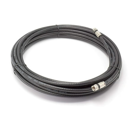 Rg6 White Cable Wire Coax - THE CIMPLE CO - 50' Feet, Black RG6 Coaxial Cable (Coax Cable) | Made in the USA | with High Quality Connectors, F81 / RF, Digital Coax | AV, CableTV, Antenna, and Satellite, CL2 Rated, 50 Foot
