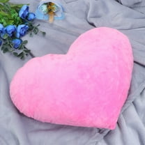 ELAYARD Heart Shaped Throw Pillow for Sofa, Soft and Comfortable Pink Cushion, 1 Piece