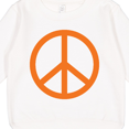 thumbnail image 3 of Inktastic Funky Orange Peace Sign Toddler Sweatshirt, 3 of 4