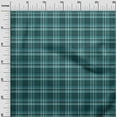 thumbnail image 3 of oneOone Cotton Cambric Teal Green Fabric Check Craft Projects Decor Fabric Printed By The Yard 56 Inch Wide, 3 of 4