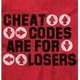 thumbnail image 2 of Cheat Codes For Losers Video Gamer Crewneck T Shirts Boy Girl Teen Brisco Brands L, 2 of 6