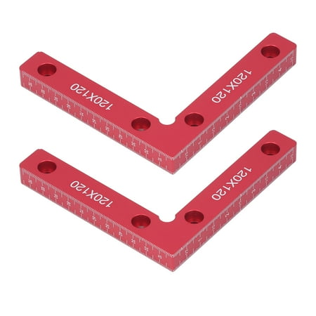 

Henmomu 90 Degree Positioning Tool Right Angle Clamps 2pcs Right Angle Clamps Aluminum Alloy Material Anodized Clear Scale Red 90 Degree Positioning Tool for Ensuring Balance