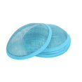 thumbnail image 4 of Base de sombrero de platillo Sinamay para azafatas que hacen tocados sombreros para fiestas DIY Azul acido mayimx Sombrero de Base, 4 of 8